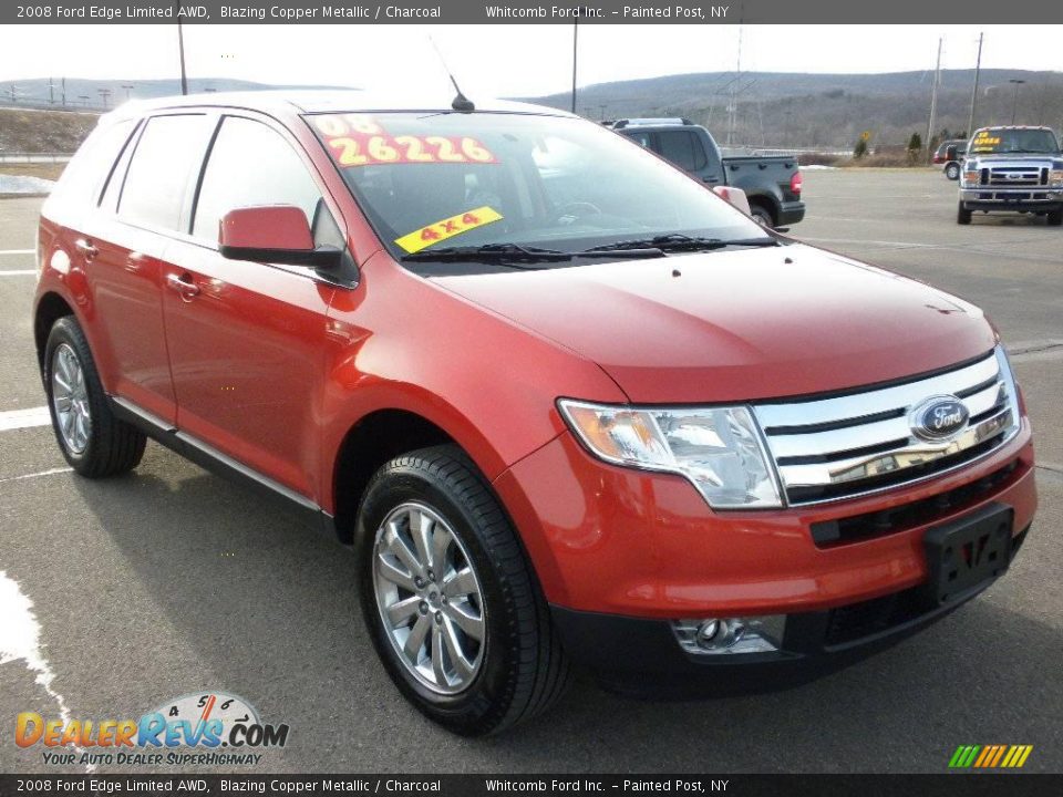 2008 Ford Edge Limited AWD Blazing Copper Metallic / Charcoal Photo #5