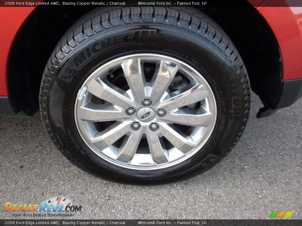 2008 Ford Edge Limited AWD Blazing Copper Metallic / Charcoal Photo #6