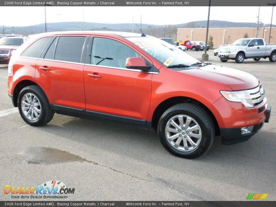 2008 Ford Edge Limited AWD Blazing Copper Metallic / Charcoal Photo #8