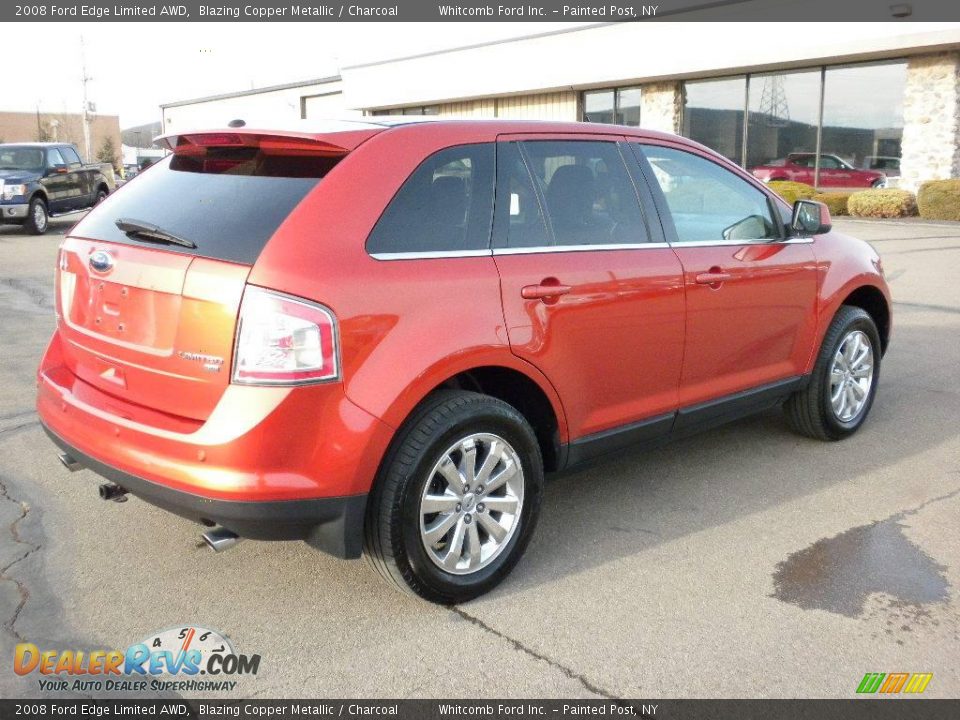 2008 Ford Edge Limited AWD Blazing Copper Metallic / Charcoal Photo #9