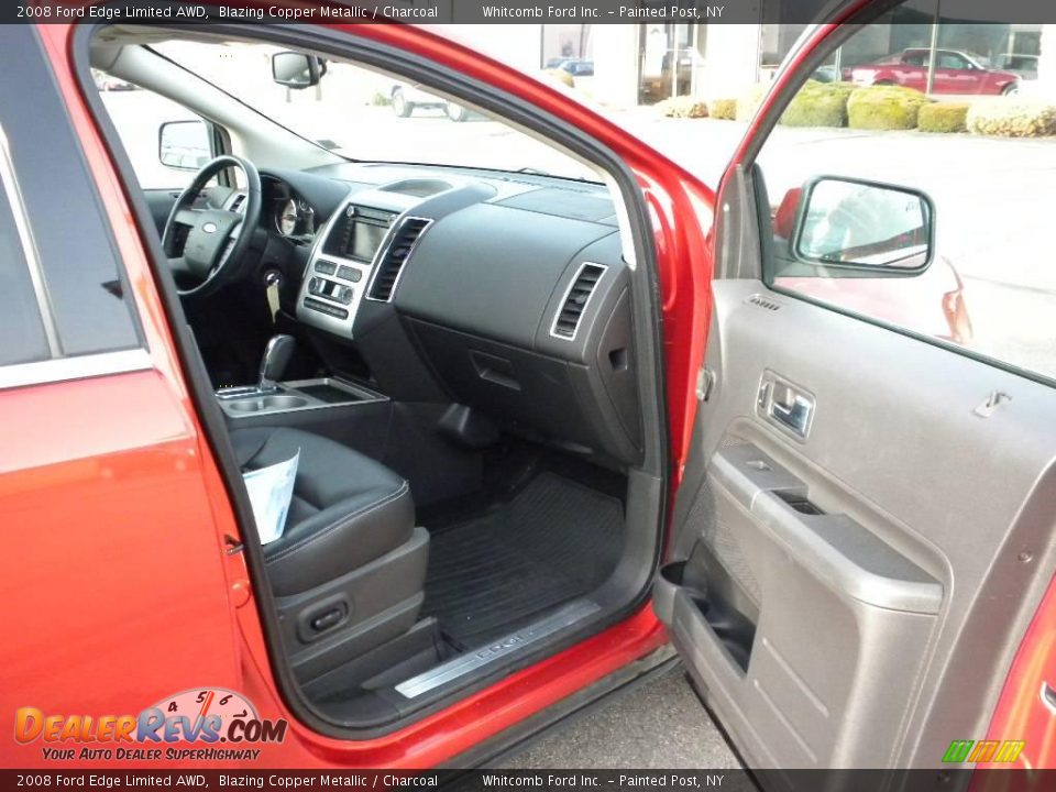 2008 Ford Edge Limited AWD Blazing Copper Metallic / Charcoal Photo #10