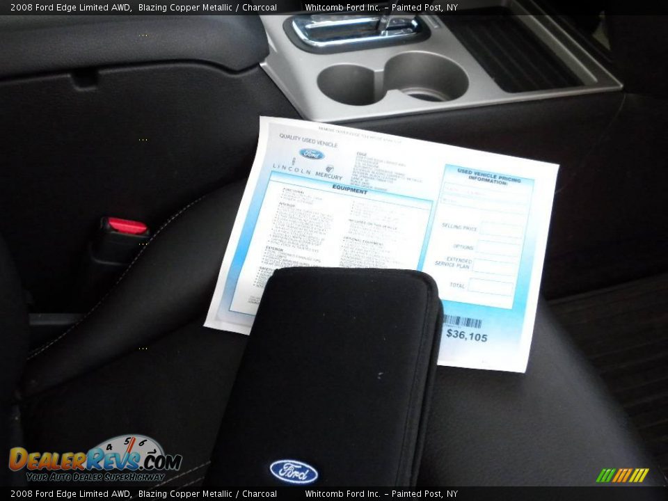 2008 Ford Edge Limited AWD Blazing Copper Metallic / Charcoal Photo #13