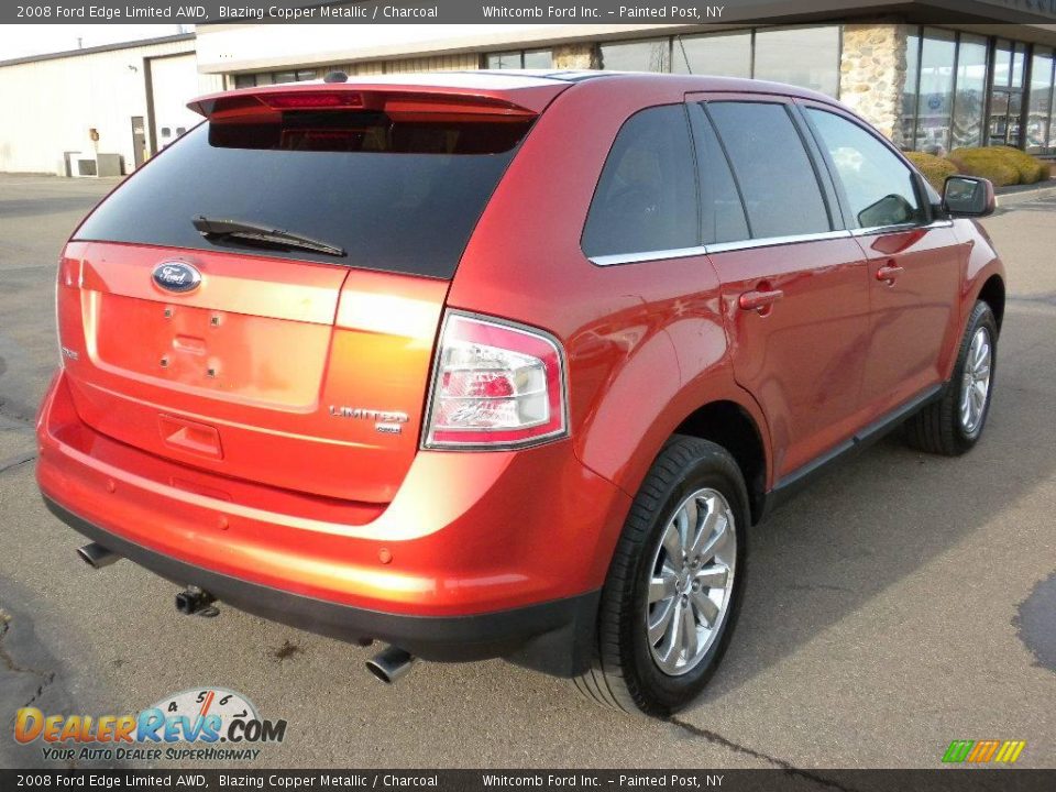2008 Ford Edge Limited AWD Blazing Copper Metallic / Charcoal Photo #17
