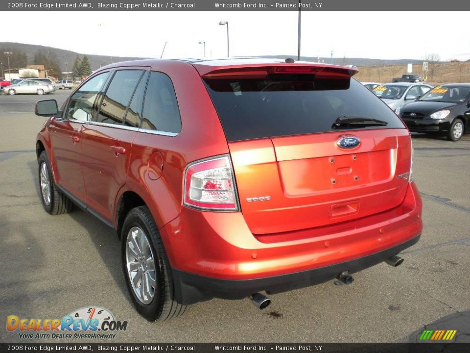 2008 Ford Edge Limited AWD Blazing Copper Metallic / Charcoal Photo #18