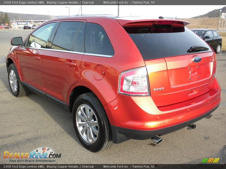 2008 Ford Edge Limited AWD Blazing Copper Metallic / Charcoal Photo #23