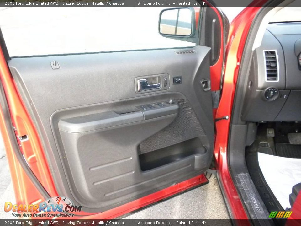 2008 Ford Edge Limited AWD Blazing Copper Metallic / Charcoal Photo #27