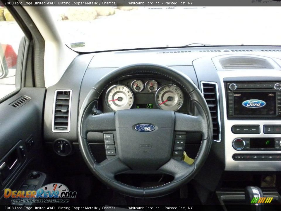 2008 Ford Edge Limited AWD Blazing Copper Metallic / Charcoal Photo #32