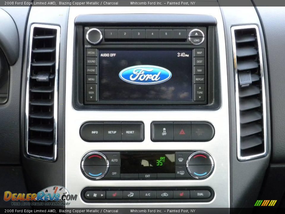 2008 Ford Edge Limited AWD Blazing Copper Metallic / Charcoal Photo #34