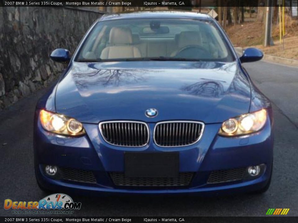 2007 BMW 3 Series 335i Coupe Montego Blue Metallic / Cream Beige Photo #3