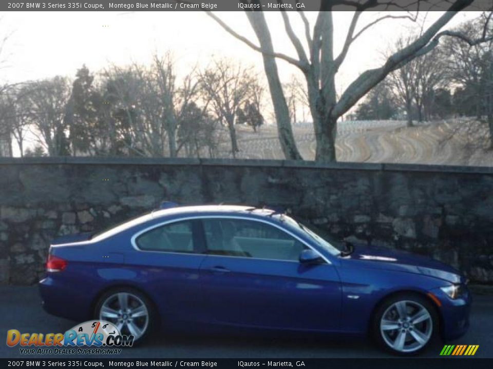2007 BMW 3 Series 335i Coupe Montego Blue Metallic / Cream Beige Photo #5