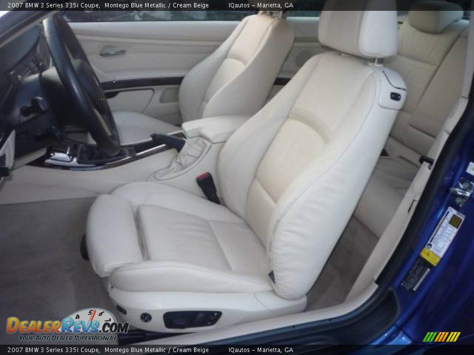 2007 BMW 3 Series 335i Coupe Montego Blue Metallic / Cream Beige Photo #8