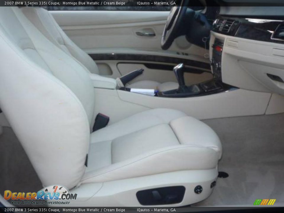 2007 BMW 3 Series 335i Coupe Montego Blue Metallic / Cream Beige Photo #9