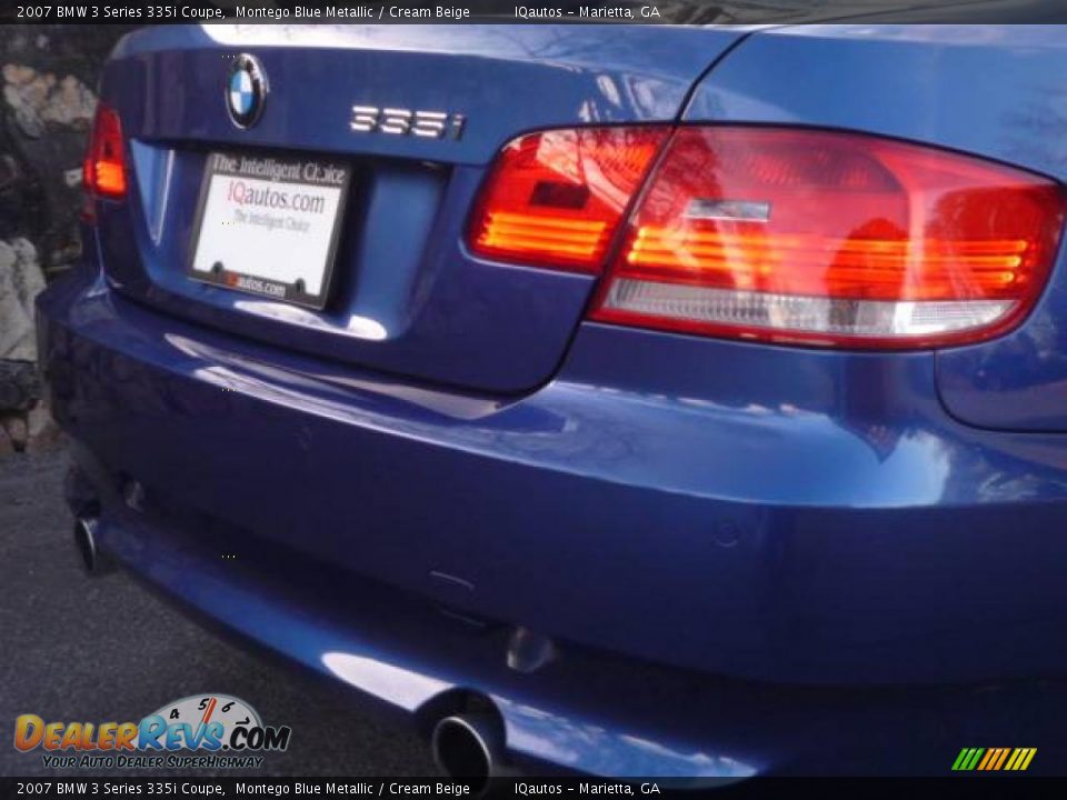 2007 BMW 3 Series 335i Coupe Montego Blue Metallic / Cream Beige Photo #11