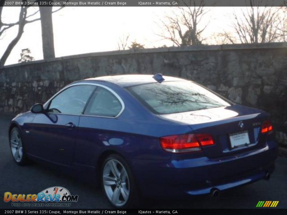 2007 BMW 3 Series 335i Coupe Montego Blue Metallic / Cream Beige Photo #13