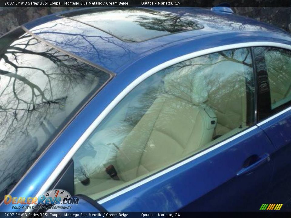 2007 BMW 3 Series 335i Coupe Montego Blue Metallic / Cream Beige Photo #16