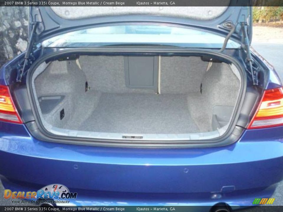 2007 BMW 3 Series 335i Coupe Montego Blue Metallic / Cream Beige Photo #17