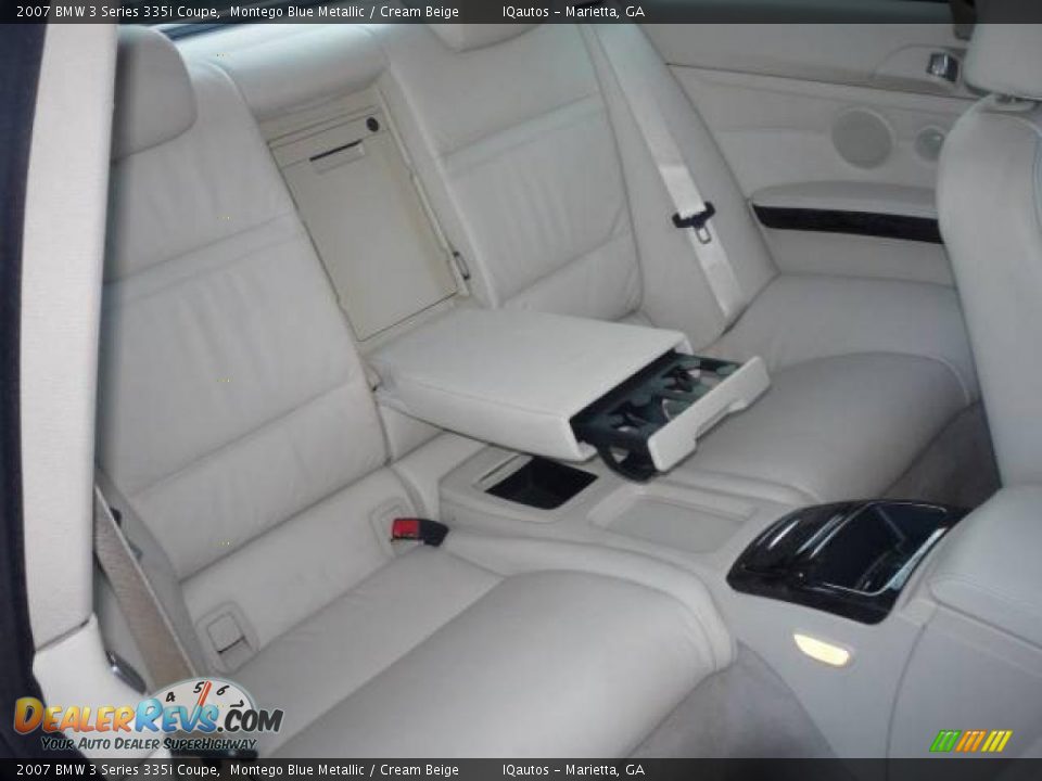 2007 BMW 3 Series 335i Coupe Montego Blue Metallic / Cream Beige Photo #22