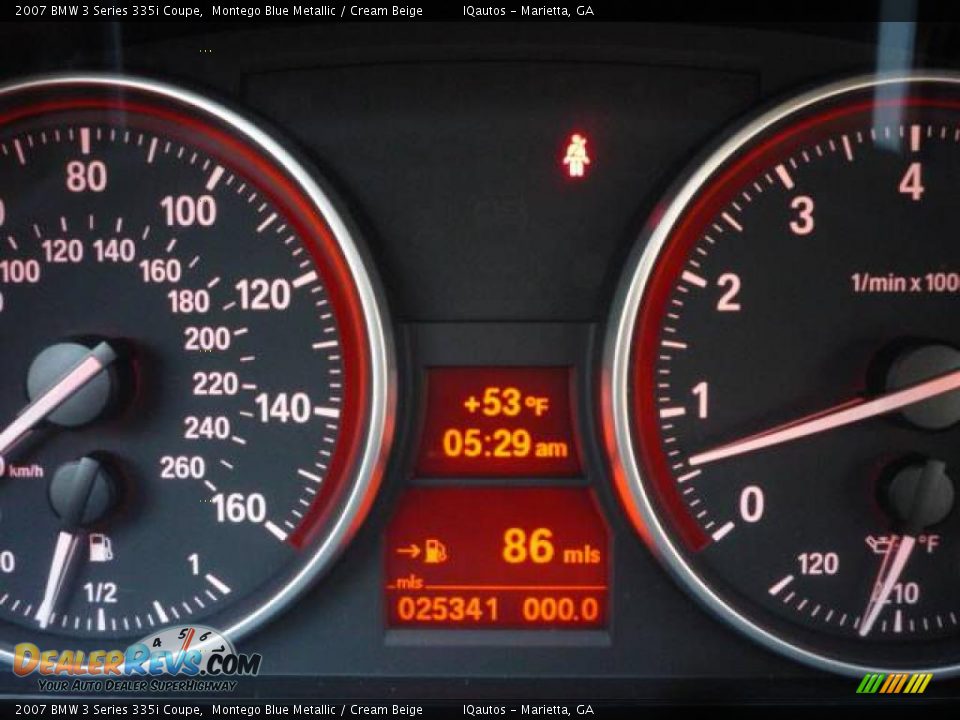 2007 BMW 3 Series 335i Coupe Montego Blue Metallic / Cream Beige Photo #23