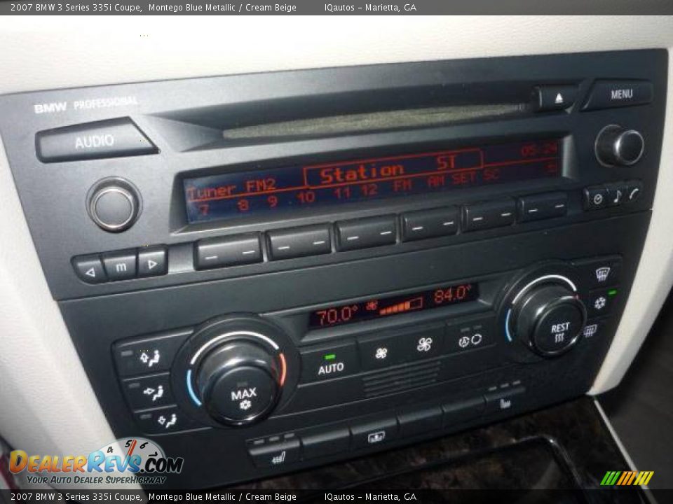 2007 BMW 3 Series 335i Coupe Montego Blue Metallic / Cream Beige Photo #24