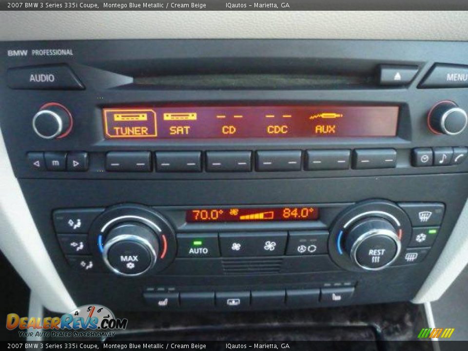 2007 BMW 3 Series 335i Coupe Montego Blue Metallic / Cream Beige Photo #25