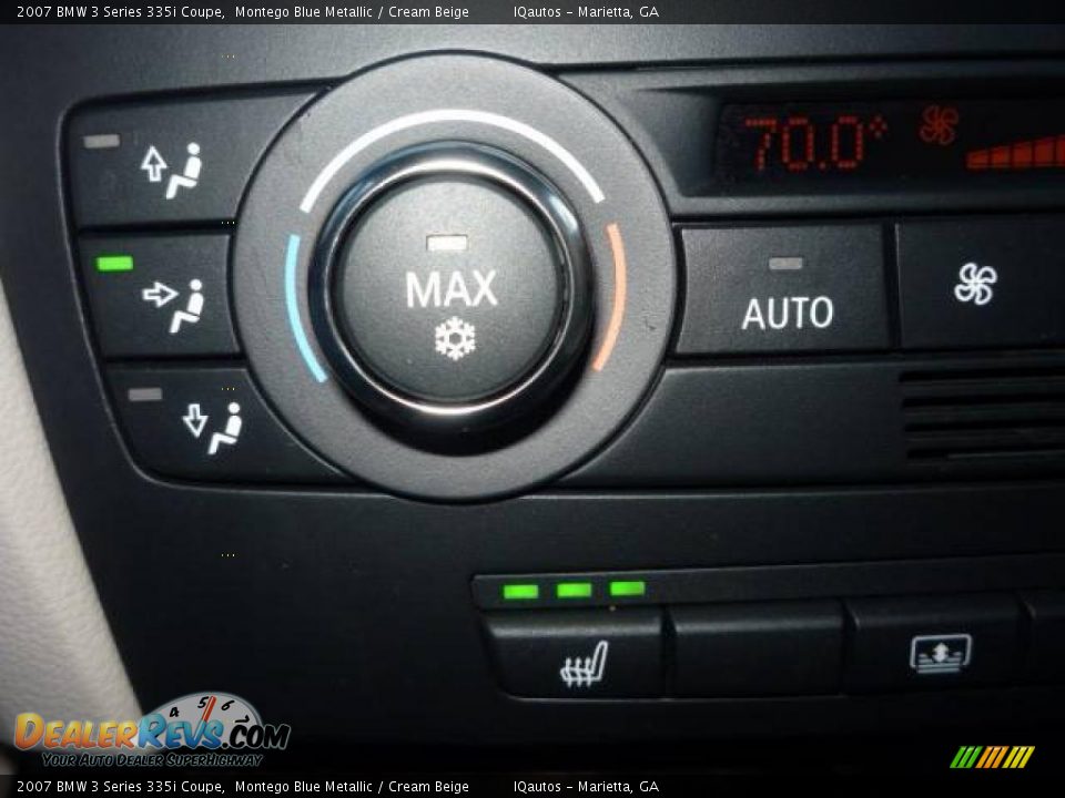 2007 BMW 3 Series 335i Coupe Montego Blue Metallic / Cream Beige Photo #26