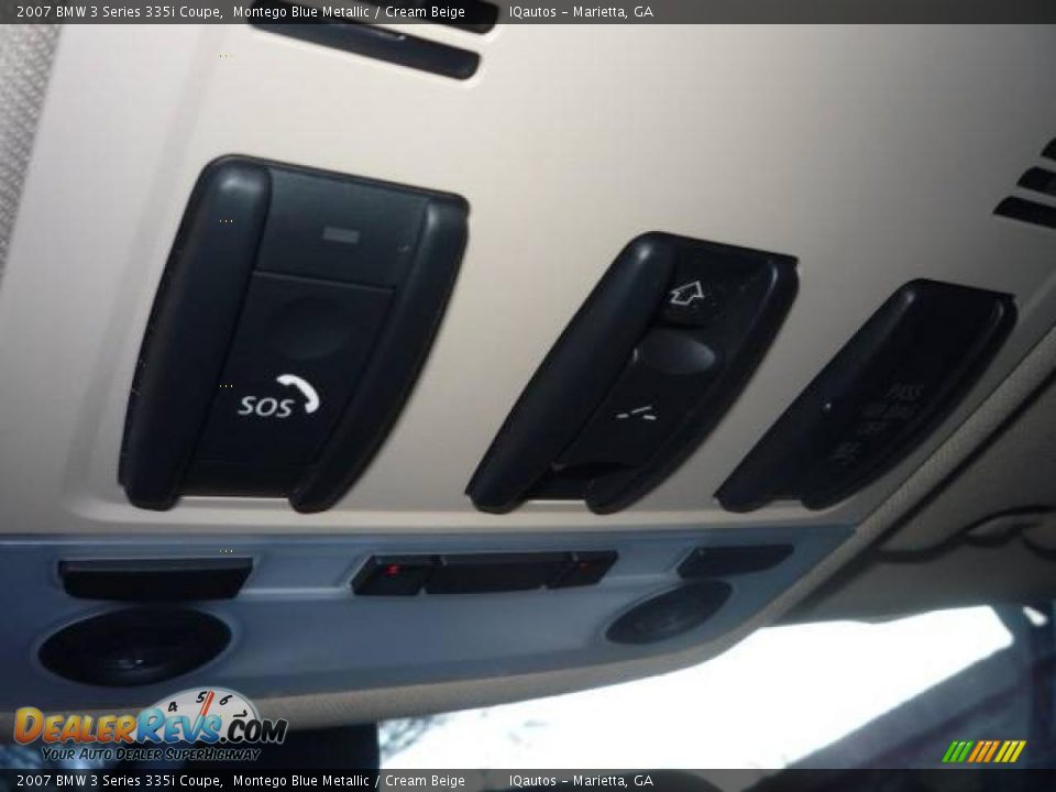 2007 BMW 3 Series 335i Coupe Montego Blue Metallic / Cream Beige Photo #28