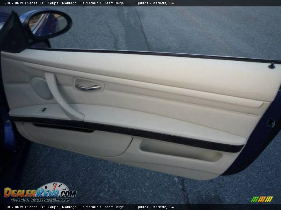2007 BMW 3 Series 335i Coupe Montego Blue Metallic / Cream Beige Photo #29
