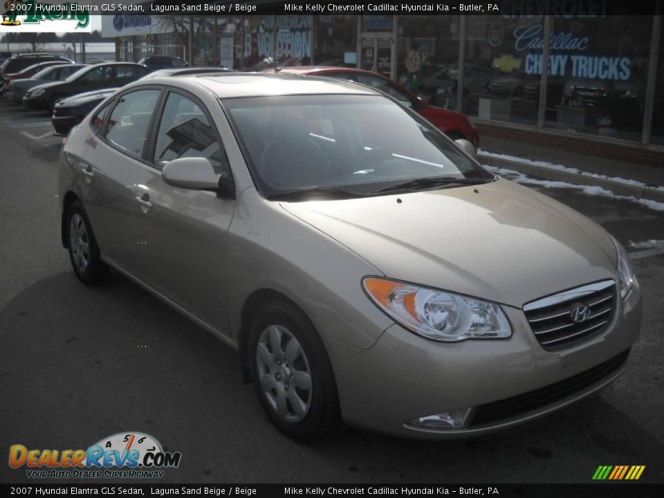 2007 Hyundai Elantra GLS Sedan Laguna Sand Beige / Beige Photo #1