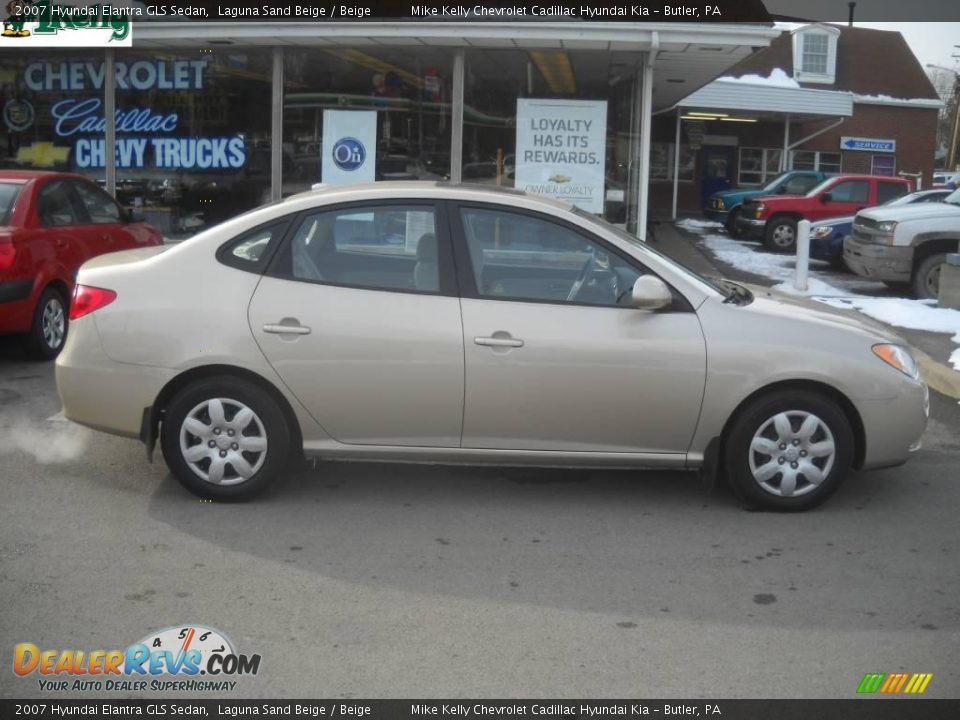 2007 Hyundai Elantra GLS Sedan Laguna Sand Beige / Beige Photo #2
