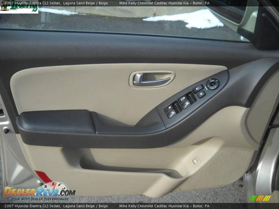 2007 Hyundai Elantra GLS Sedan Laguna Sand Beige / Beige Photo #7