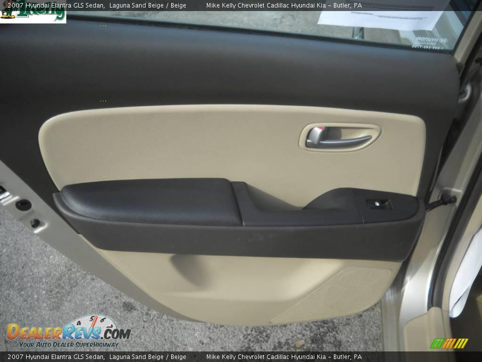 2007 Hyundai Elantra GLS Sedan Laguna Sand Beige / Beige Photo #11