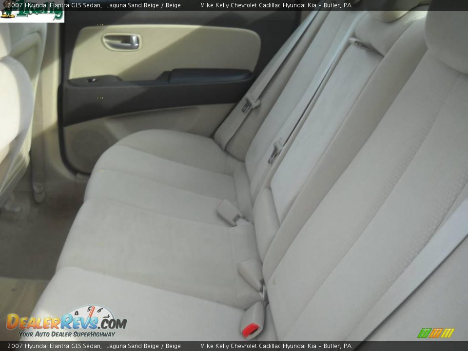 2007 Hyundai Elantra GLS Sedan Laguna Sand Beige / Beige Photo #12