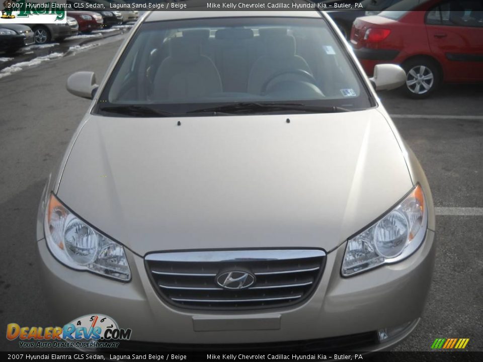 2007 Hyundai Elantra GLS Sedan Laguna Sand Beige / Beige Photo #14