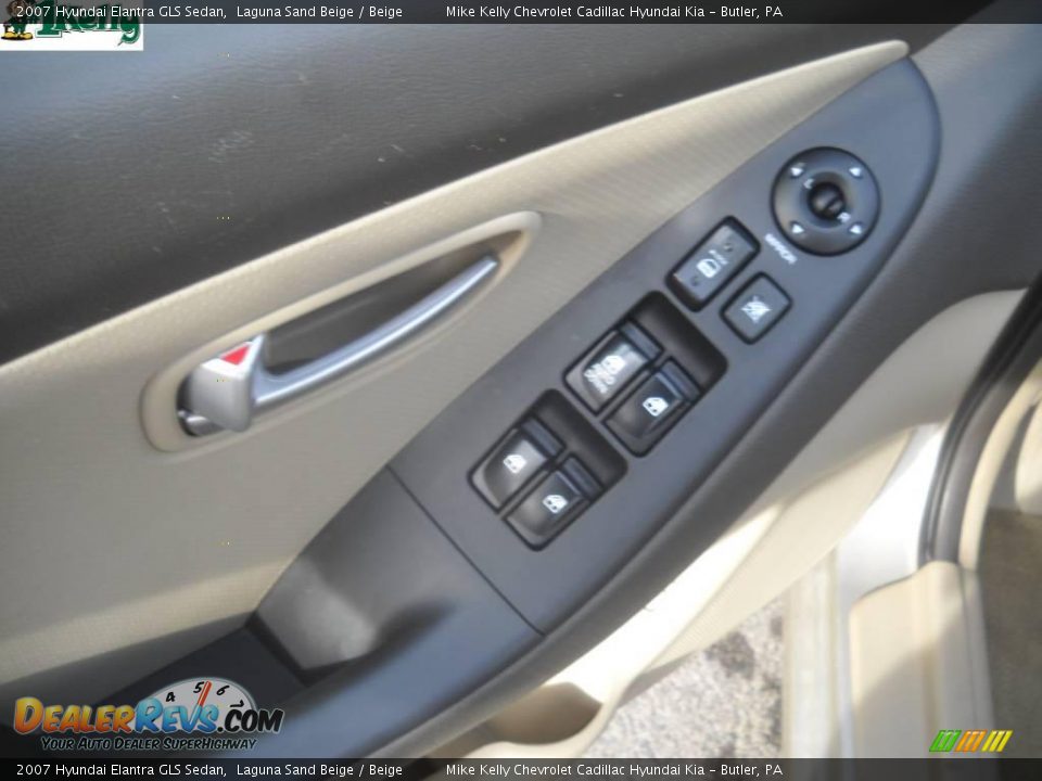 2007 Hyundai Elantra GLS Sedan Laguna Sand Beige / Beige Photo #15