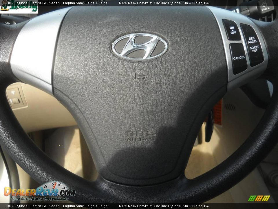 2007 Hyundai Elantra GLS Sedan Laguna Sand Beige / Beige Photo #19
