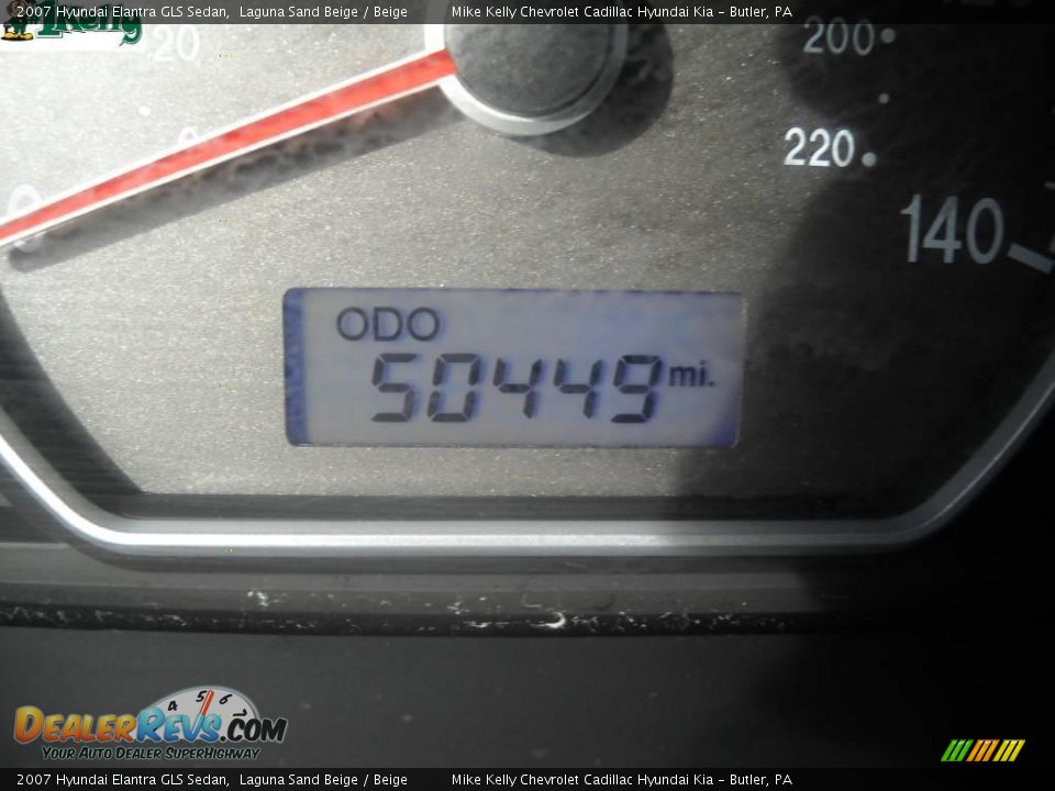 2007 Hyundai Elantra GLS Sedan Laguna Sand Beige / Beige Photo #20