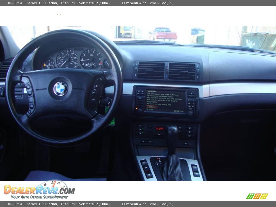2004 BMW 3 Series 325i Sedan Titanium Silver Metallic / Black Photo #14
