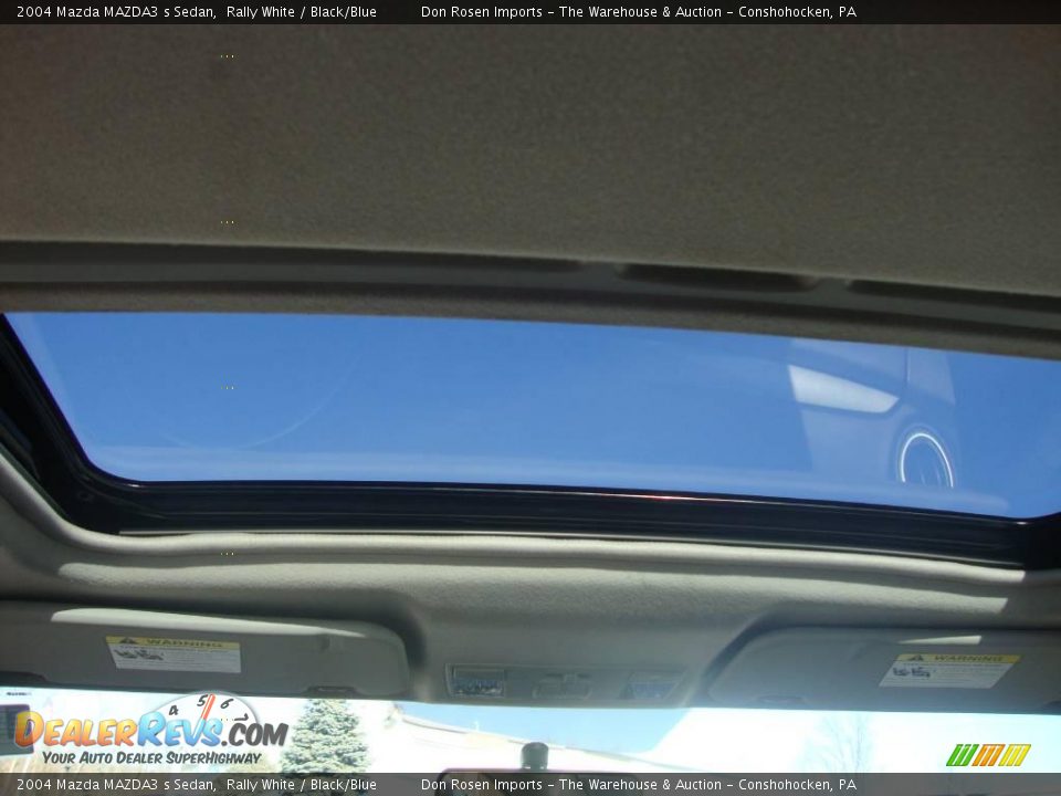 2004 Mazda MAZDA3 s Sedan Rally White / Black/Blue Photo #23