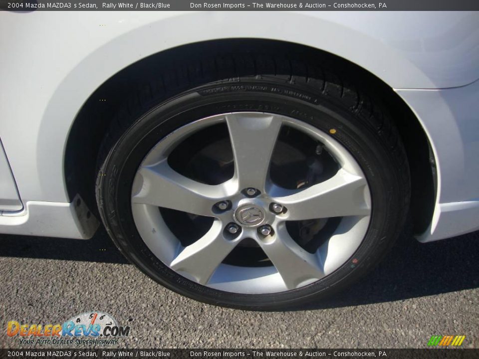 2004 Mazda MAZDA3 s Sedan Rally White / Black/Blue Photo #27