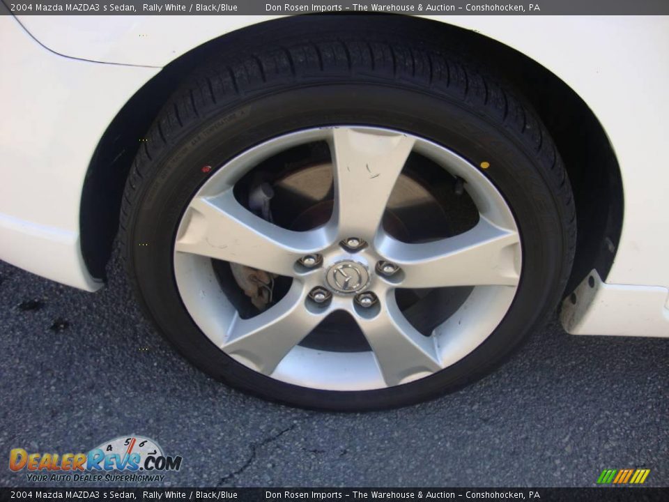 2004 Mazda MAZDA3 s Sedan Rally White / Black/Blue Photo #28