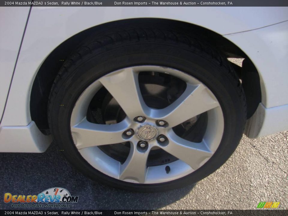 2004 Mazda MAZDA3 s Sedan Rally White / Black/Blue Photo #29