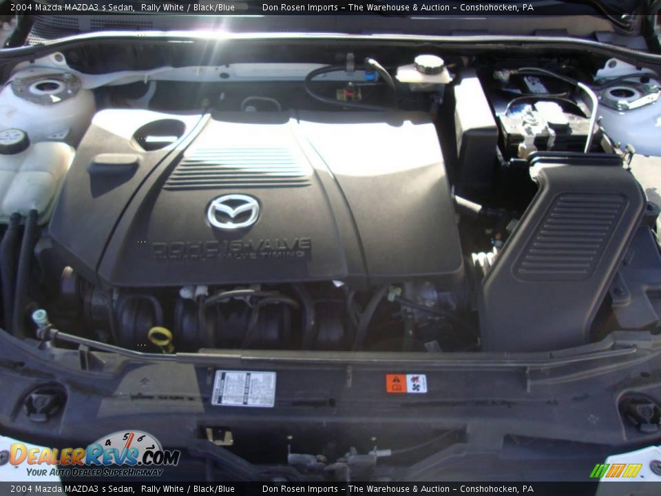 2004 Mazda MAZDA3 s Sedan Rally White / Black/Blue Photo #31