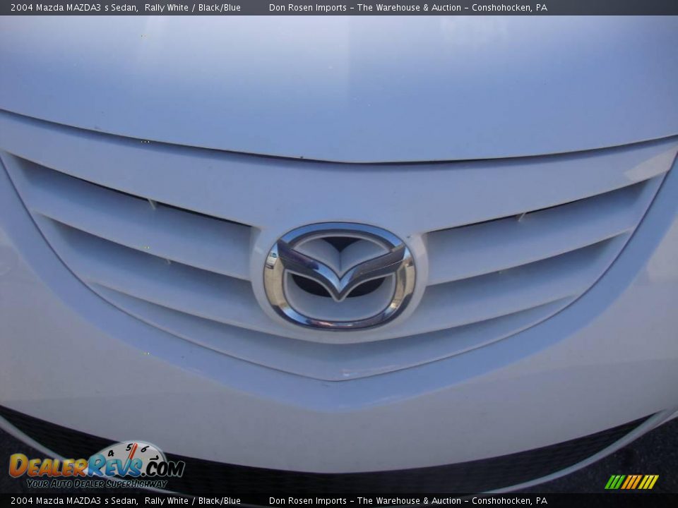 2004 Mazda MAZDA3 s Sedan Rally White / Black/Blue Photo #32