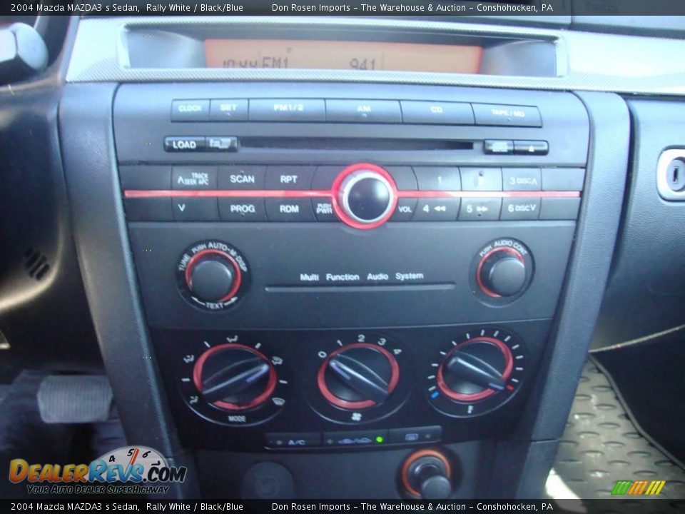 2004 Mazda MAZDA3 s Sedan Rally White / Black/Blue Photo #33