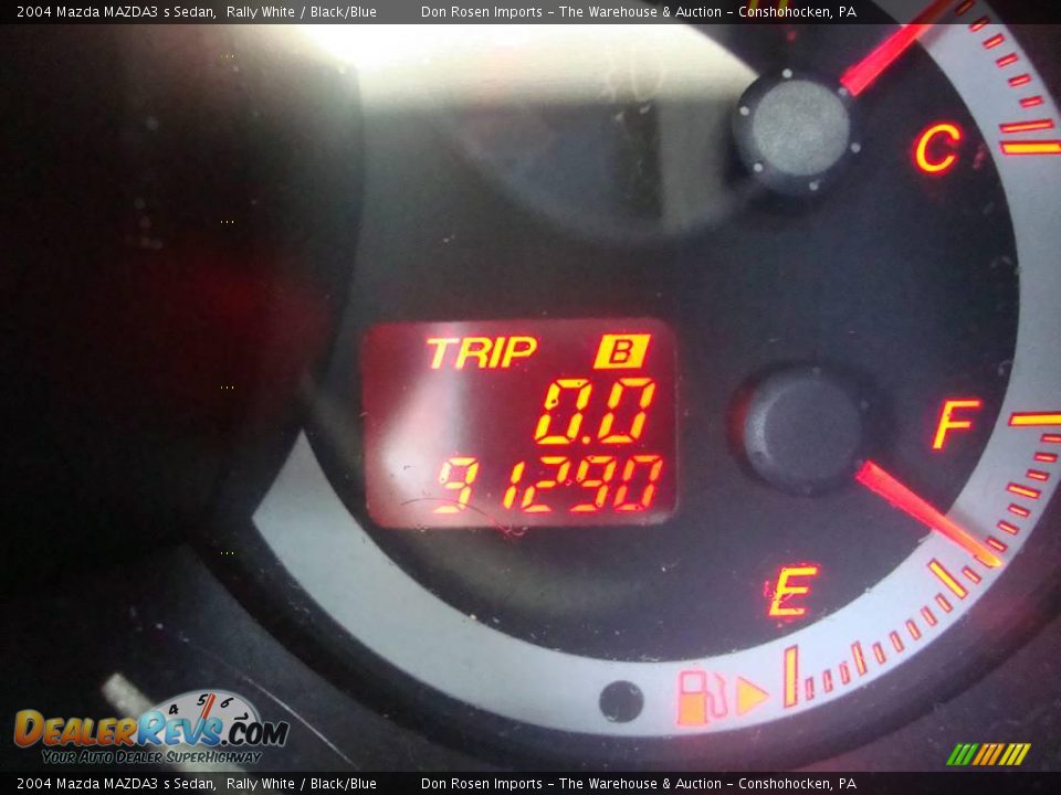 2004 Mazda MAZDA3 s Sedan Rally White / Black/Blue Photo #36