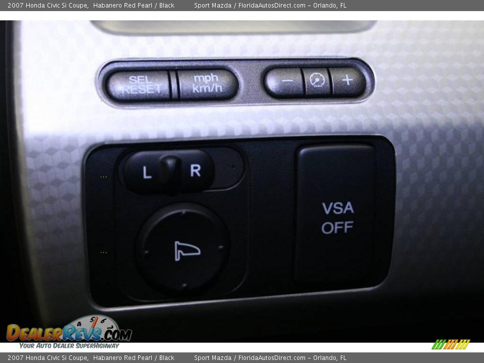 2007 Honda Civic Si Coupe Habanero Red Pearl / Black Photo #28