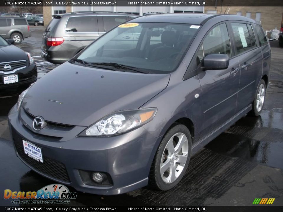 2007 Mazda MAZDA5 Sport Galaxy Gray Mica / Espresso Brown Photo #1