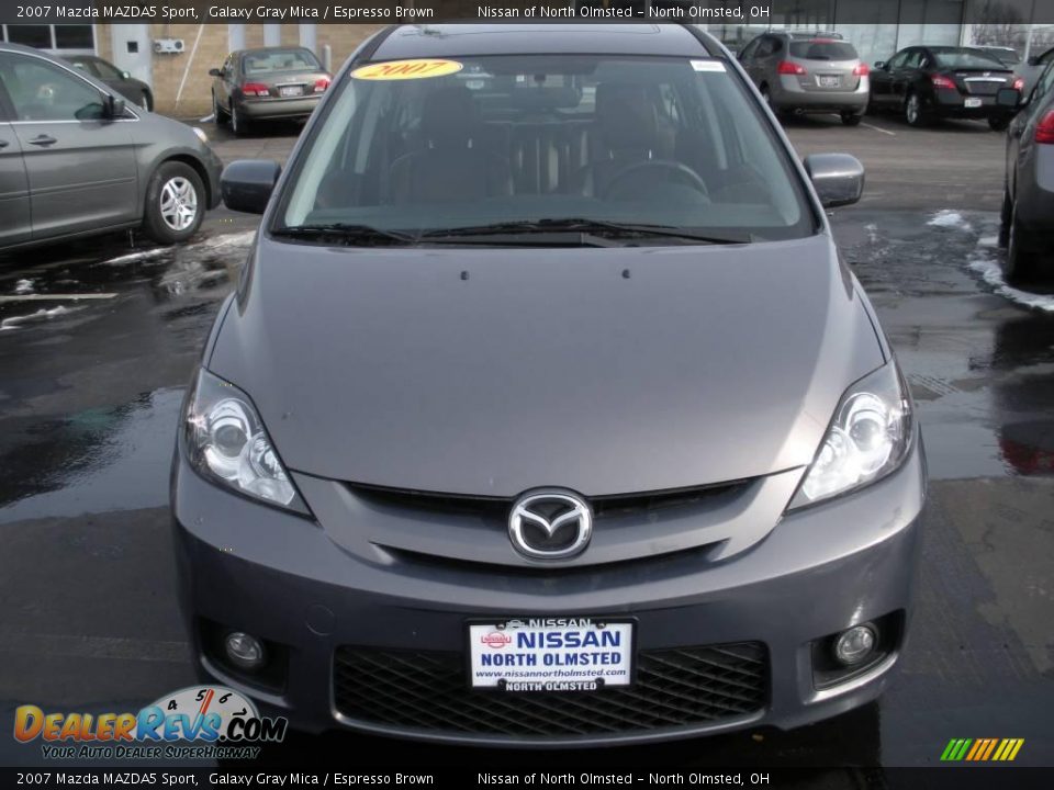 2007 Mazda MAZDA5 Sport Galaxy Gray Mica / Espresso Brown Photo #2