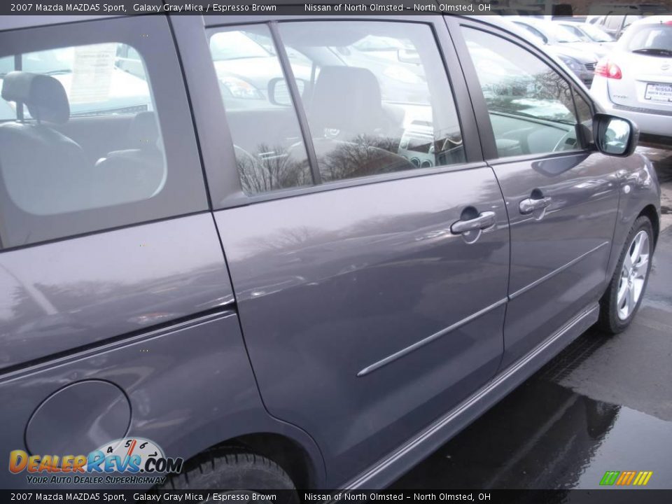 2007 Mazda MAZDA5 Sport Galaxy Gray Mica / Espresso Brown Photo #5