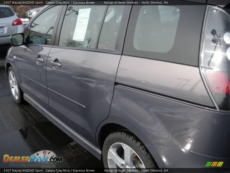 2007 Mazda MAZDA5 Sport Galaxy Gray Mica / Espresso Brown Photo #7